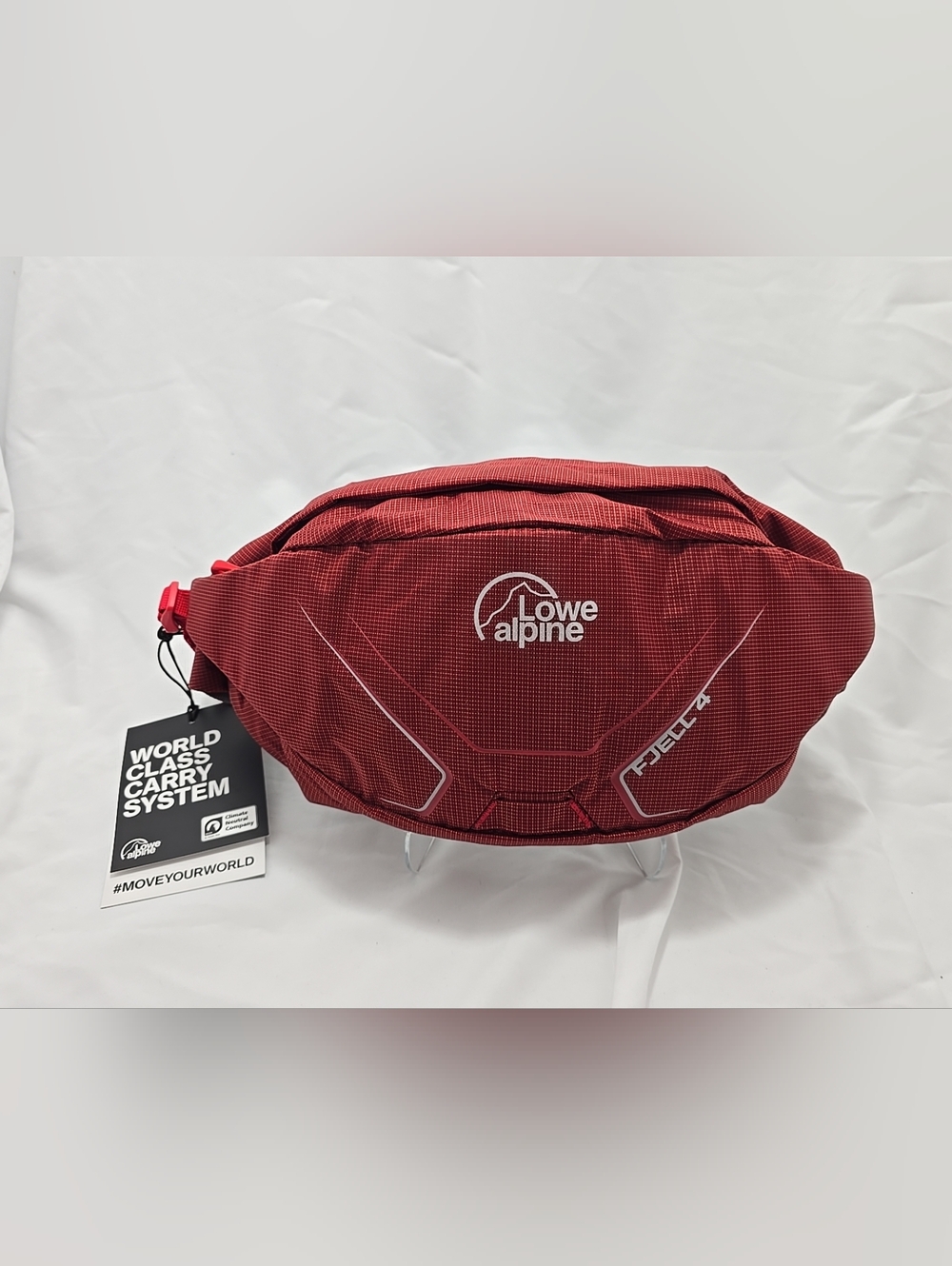 NWT Lowe Alpine Rab Fjell 4 Lumbar Waist Pack Belt Bag Auburn Red Unisex